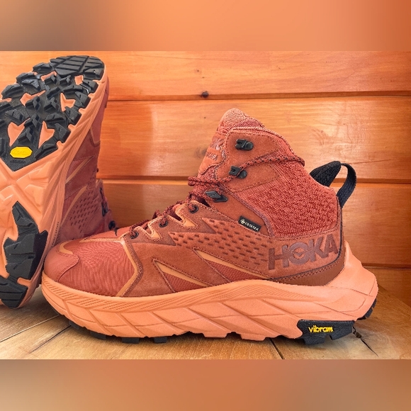 Hoka One One Anacapa Mid GTX Sun  Baked Clay GoreTex Hiking Shoes Boots NEW - Picture 5 of 6